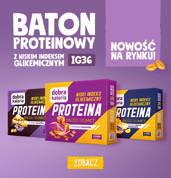 Baton proteinowy z niskim IG